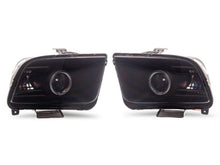 Load image into Gallery viewer, Raxiom 05-09 Ford Mustang w/ Factory Halogen LED Halo Headlights- Blk Housing (Smoked Lens) Headlights Raxiom

