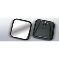 Rugged Ridge 55-86 Jeep CJ Black CJ-Style Convex Mirror Head Rugged Ridge