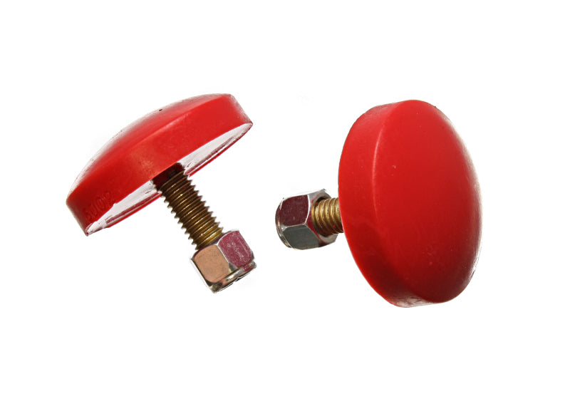 Energy Suspension Low Profile Red Bump Stop Set 11/16 inch Tall / 2 inch dia. (2 per set) Bushing Kits Energy Suspension