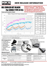 Load image into Gallery viewer, HKS 2023+ Honda Civic Type R FL5 S Type Oil Cooler Kit - Black | 15004-AH105
