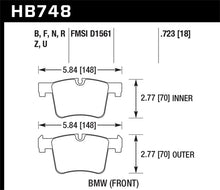 Load image into Gallery viewer, Hawk 12-16 BMW 328i/328i xDrive / 14-16 BMW 428i/428i xDrive DTC-70 Race Front Brake Pads Brake Pads - Racing Hawk Performance   
