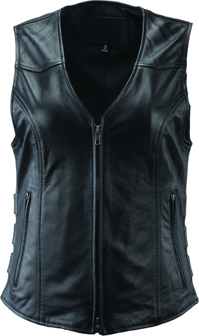 Kuryakyn Leather By River Road Plains Leather Vest Black Womens - 3XL Vests Kuryakyn