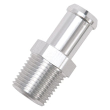 Load image into Gallery viewer, Edelbrock Hose End Straight 1/2In NPT to 5/8In Barb Clear Anodize Fittings Edelbrock

