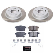 Power Stop 11-17 Honda Accord Rear Semi-Coated Rotor Kit Brake Kits - Performance Blank PowerStop   