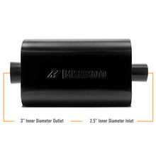 Load image into Gallery viewer, Mishimoto Muffler with 2.5in Center Inlet/Outlet - Angled Tip - Black Muffler Mishimoto
