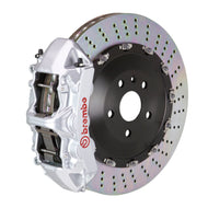 Brembo 09-13 X5M Front GT BBK 6 Piston Cast 405x34 2pc Rotor Drilled-Silver | 1N1.9537A3