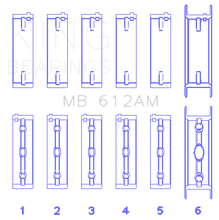 Load image into Gallery viewer, King Engine Bearings Volvo 520/B5252/B5254F/T/B5234F/T (Size +0.25mm) Main Bearing Set King Engine Bearings
