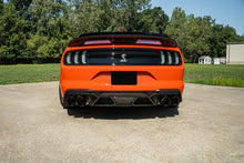 Load image into Gallery viewer, Corsa 20-22 Ford Mustang GT500 3.0in Dual Rear Exit Catback w/ Twin 5.0in Black Slash Cut Pro Tips
