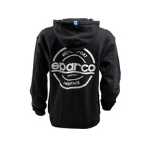 Load image into Gallery viewer, Sparco Sweatshirt Hooded S-Seal Blk Xlrg
