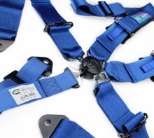 Load image into Gallery viewer, NRG 5PT 3in. Seat Belt Harness / Cam Lock - Blue | SBH-B6PCBL
