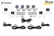 Load image into Gallery viewer, Diode Dynamics Stage Series SXS Rock Light Installer Kit - RGBW M8 w/Controller (4-pack) Diode Dynamics
