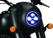 Load image into Gallery viewer, Kuryakyn Orbit Headlight Adapter Black Misc Powersports Kuryakyn   
