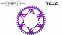 Load image into Gallery viewer, Vortex Racing 54 Tooth 520 Rear Sprocket - Purple | 170ZU-54
