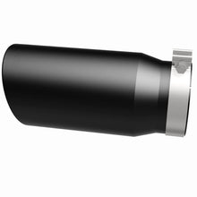 Load image into Gallery viewer, Magnaflow Tips MagnaFlow Tip Stainless Black Coated Single Wall Round Single Outlet 6in Dia 5in Inlet 13in L
