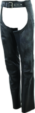 Load image into Gallery viewer, Kuryakyn Leather By River Road Plains Leather Chaps Black Womens - Small Pants Kuryakyn
