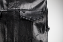 Load image into Gallery viewer, Kuryakyn Leather By River Road Vandal Club Vest Black - Small Vests Kuryakyn
