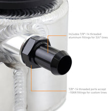 Load image into Gallery viewer, Mishimoto Universal Aluminum Coolant Expansion Tank - Brushed Mishimoto
