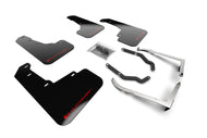 Rally Armor 18-23 Subaru Crosstrek Black UR Mud Flap w/Red Logo Mud Flaps Rally Armor   