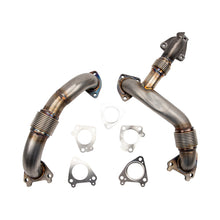 Load image into Gallery viewer, Wehrli 11-16 Duramax LML Stainless 2in Up Pipe Kit w/ Gaskets Connecting Pipes Wehrli   
