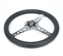 Load image into Gallery viewer, NRG Light Weight Gaming Steering Wheel - Driftz 350mm 3 Chrome Spokes Perforated Leather | ST-034CH-PR
