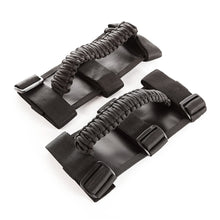 Load image into Gallery viewer, Rugged Ridge Paracord Grab Handles Black/Black Pair Rugged Ridge
