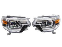 Load image into Gallery viewer, Raxiom 12-15 Toyota Tacoma Axial Series Switchback Projector Headlights- Chrome- Clear Lens | TT23360
