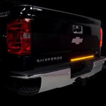 Load image into Gallery viewer, Putco 07-18 Chevy Silv 1500/08-15 Ford SuperDuty 60in Light Blade Direct Fit Kit Red/Amber/White Light Tailgate Bar Putco
