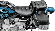Load image into Gallery viewer, Mustang 00-17 Harley Softail w/Square Dash Tank Bib - Black Mustang Motorcycle

