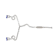 Load image into Gallery viewer, aFe Subaru WRX/STi 15-21 H4-2.0/2.5L Takeda 3in to 2-1/2in Stnlss Cat-Back Exhaust w/ Blue Flame Tip
