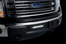Load image into Gallery viewer, Putco 11-14 Ford F-150 - EcoBoost Bumper Grille Insert - Black SS Diamond w/ 10in Luminix Light Bar Grilles Putco
