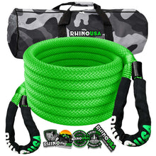 Load image into Gallery viewer, Rhino USA Kinetic Energy Recovery Rope (5/8In X 20Ft) Green Cargo Tie-Downs Rhino USA
