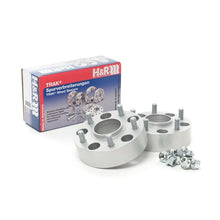 Load image into Gallery viewer, H&amp;R Trak+ 25mm DRM Wheel Adaptor Bolt 5/114.3 Center Bore 70.5 Stud Thread 14x1.5 - Black | 5065704SW
