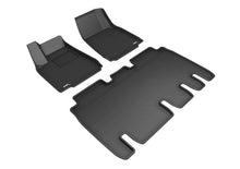 Load image into Gallery viewer, 3D MAXpider 2016-2020 Tesla Model X Kagu 1st &amp; 2nd Row Floormats - Black | L1TL01101509
