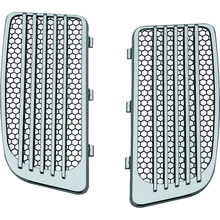 Load image into Gallery viewer, Kuryakyn Radiator Grills For Twin Cooled Models Chrome &amp; Black (Pair)
