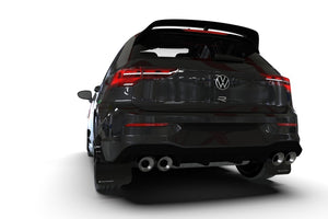 Rally Armor 2022 MK8 Volkswagen Golf GTI/R Black UR Mud Flap w/ White Logo Mud Flaps Rally Armor   