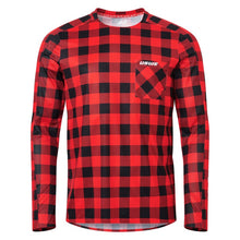 Load image into Gallery viewer, USWE Flannel Long Sleeve Lightweight Off-Road Jersey Flame Red - 2XL USWE
