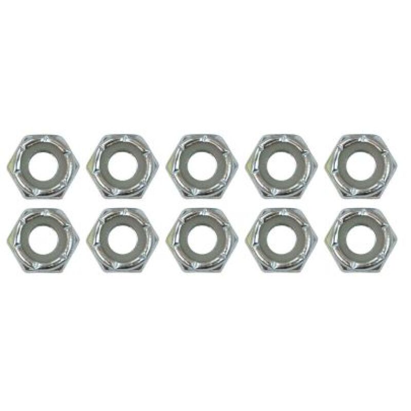 Moroso Zinc Nylock Nuts - 1/4-20 (10 Pack) Hardware - Singles Moroso