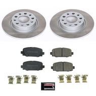 Power Stop 17-22 Jeep Compass Rear Semi-Coated Rotor Kit Brake Kits - Performance Blank PowerStop   