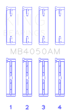 Load image into Gallery viewer, King Engine Bearings Mitsubishi 6G74 (Size +1.0mm) Main Bearing Set King Engine Bearings
