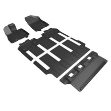 Load image into Gallery viewer, 3D MAXpider 21-24 Toyota Sienna 7-Seat Kagu 1st, 2nd, &amp; 3rd Row Floormats - Black 3D MAXpider
