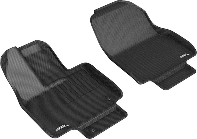 3D MAXider 20-23 Toyota Highlander Kagu Black Floor Mat - Row 1 3D MAXpider