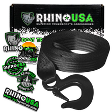Load image into Gallery viewer, Rhino USA 2In X 20Ft Boat Winch Strap With Hook Tow Straps Rhino USA
