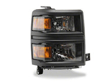 Load image into Gallery viewer, Raxiom 14-15 Chevrolet Silverado 1500 OE Style Headlights/ Black Trim- Black - Clear Lens | S169260
