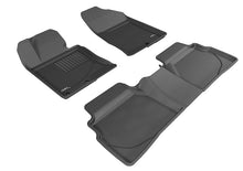 Load image into Gallery viewer, 3D MAXpider 2011-2014 Hyundai Sonata/2015 Sonata Hybrid Kagu 1st &amp; 2nd Row Floormats - Black | L1HY03801509
