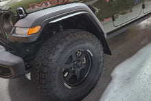 Load image into Gallery viewer, Rally Armor 19-24 Jeep JT Gladiator (Mojave/Rubicon) Black Mud Flap w/Grey Logo Mud Flaps Rally Armor   
