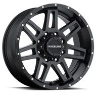 Raceline 931B Injector 17x9in / 8x170 BP / 0mm Offset / 125.2mm Bore - Satin Black Wheel | 931B-79081-00