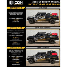 Load image into Gallery viewer, ICON 05-15 Toyota Tacoma 0-3.5in/16-17 Toyota Tacoma 0-2.75in Stg 10 Suspension System w/Billet Uca ICON
