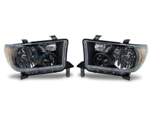 Load image into Gallery viewer, Raxiom 07-13 Toyota Tundra OEM Style Headlights- Black Housing- Clear Lens | TU31281
