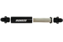 Load image into Gallery viewer, Moroso In-Line Fuel Filter - 6.5in -10An - 40 Micron SS Filter - Aluminum Moroso
