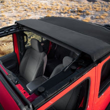 Load image into Gallery viewer, Rugged Ridge 2018+ Jeep Wrangler JLU 4 Dr Black Diamond Stitch Cloth Voyager Top (Tinted) Rugged Ridge
